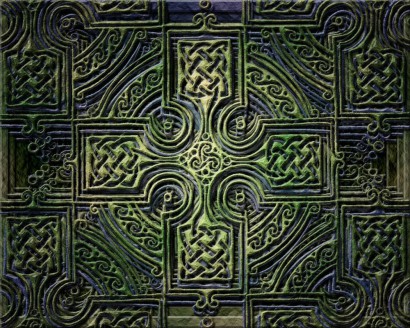 a Celtic cross