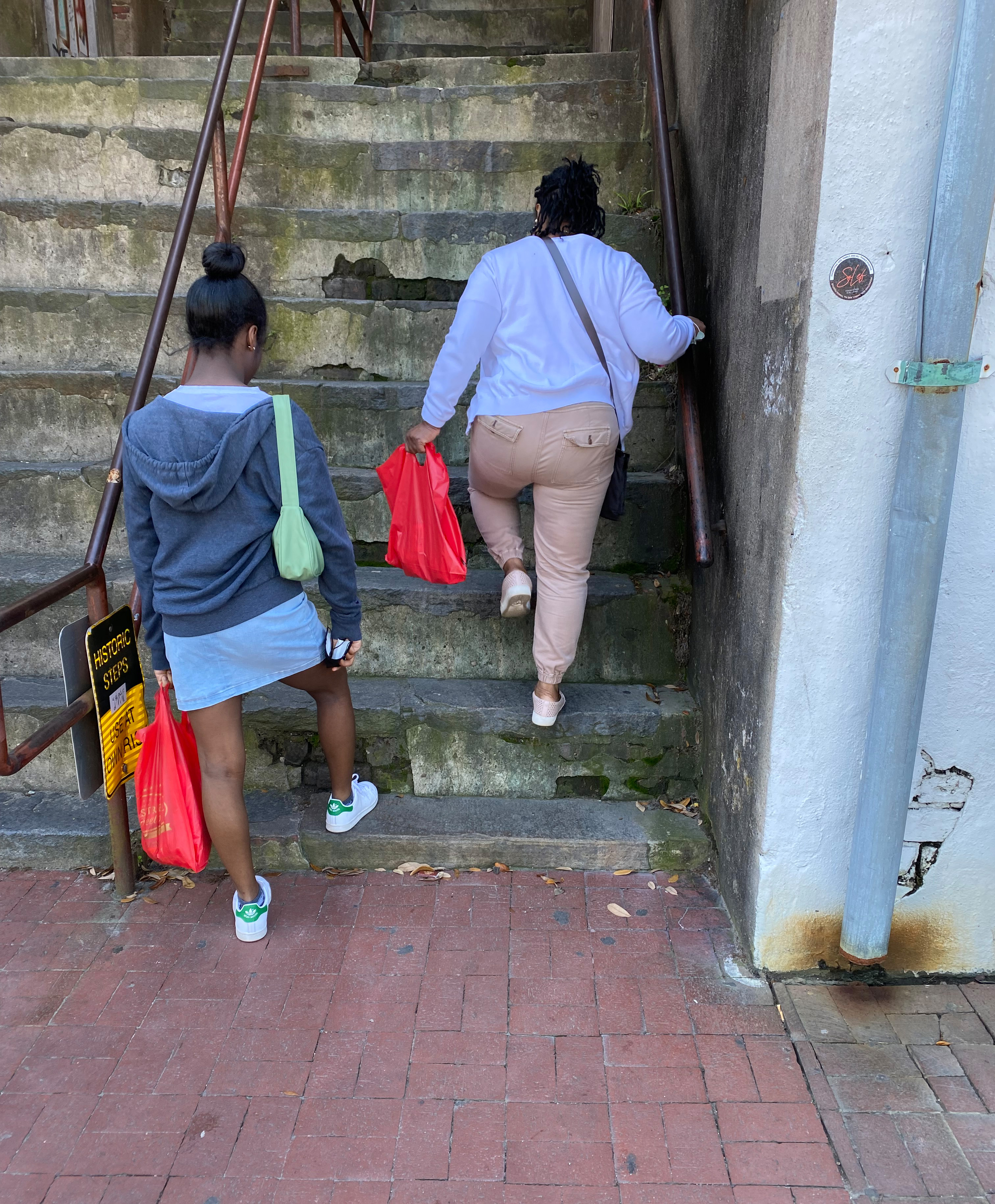 historic steps in Savannah, GA