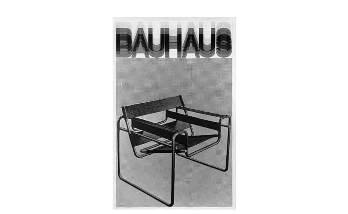 a Bauhaus style chair