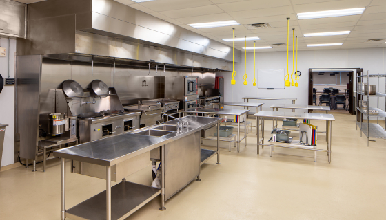teaching kitchen at the University System of Maryland at Hagerstown
